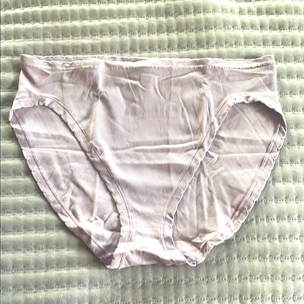 Victoria Secret Lavender Ribbed Briefs